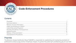 Code-Enforcement Procedures'