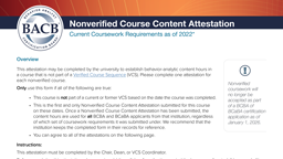 Nonverified Course Content Attestation card thumbnail