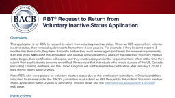 RBT Return from Voluntary Inactive Status Application card thumbnail