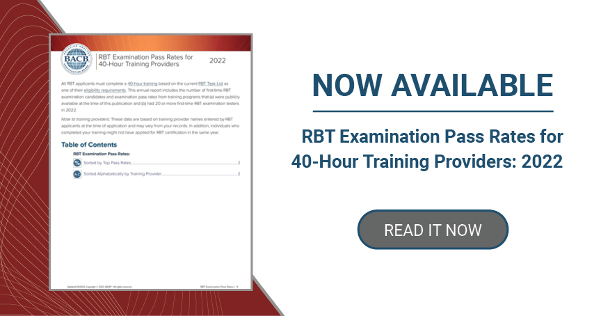 RBT 40 Hour Training Initial Competency Assessment Fact 48 OFF