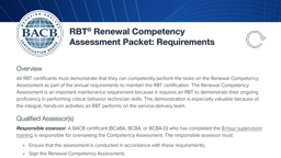 RBT Renewal Competency Assessment Packet'