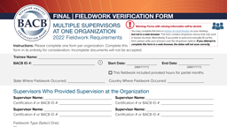 Final Fieldwork Verification Form – Organization card thumbnail