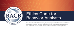 Ethics Code for Behavior Analysts card thumbnail