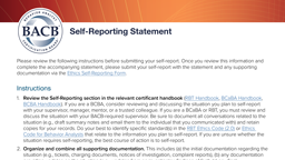 Self-Reporting Statement card thumbnail