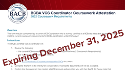 2022 VCS Coordinator Coursework Attestation card thumbnail