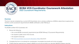 2022 VCS Coordinator Coursework Attestation card thumbnail