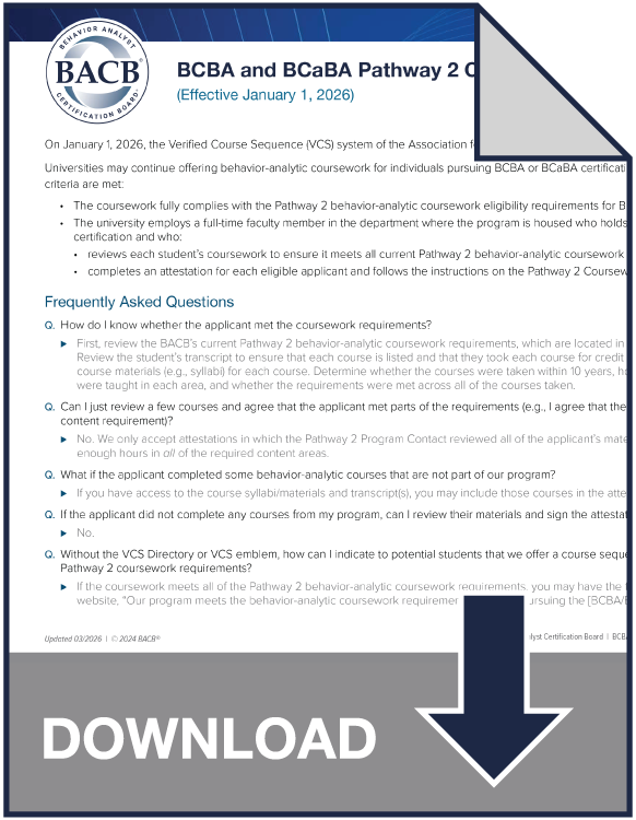 Coursework Attestations FAQs