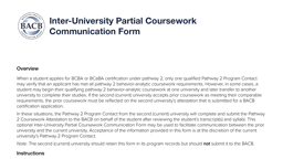 Inter-University Partial Coursework Communication Form card thumbnail