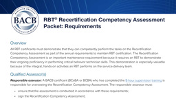 RBT Recertification Competency Assessment Packet card thumbnail