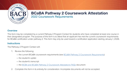 BCaBA Pathway 2 Coursework Attestation card thumbnail