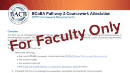 BCaBA Pathway 2 Coursework Attestation card thumbnail