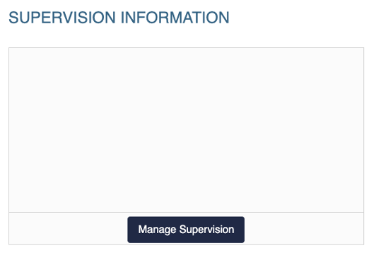 Supervision Information widget with Manage Supervision button displayed.