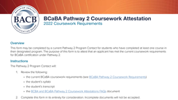 BCaBA Pathway 2 Coursework Attestation card thumbnail